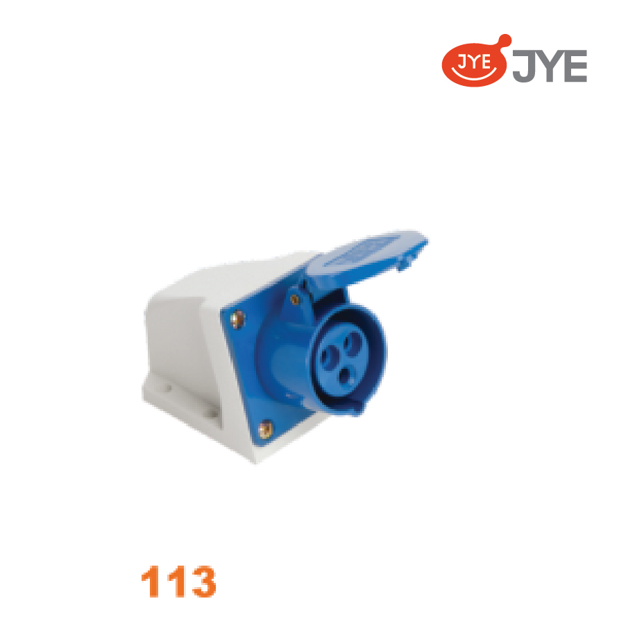 113 Ổ cắm công nghiệp (2P+E) IP44; 220-250V; 16A